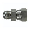 Midland Metal Swivel Adapter, 91618 x 111616 Nominal, Male SAE 37 deg JIC Flare x Female ORFS, 6000 psi, Steel FS650466